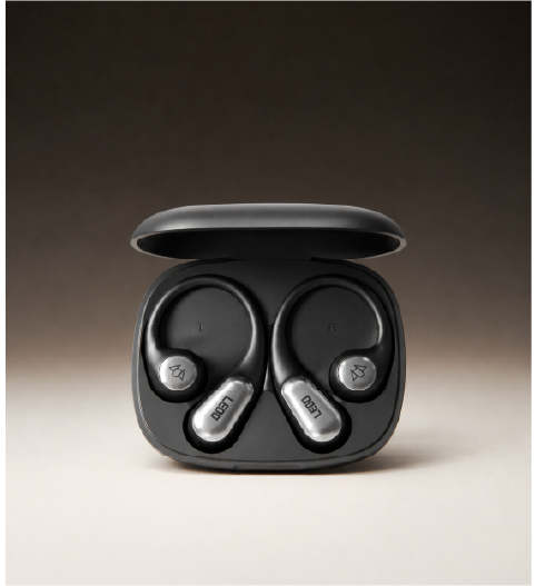 Black earphone